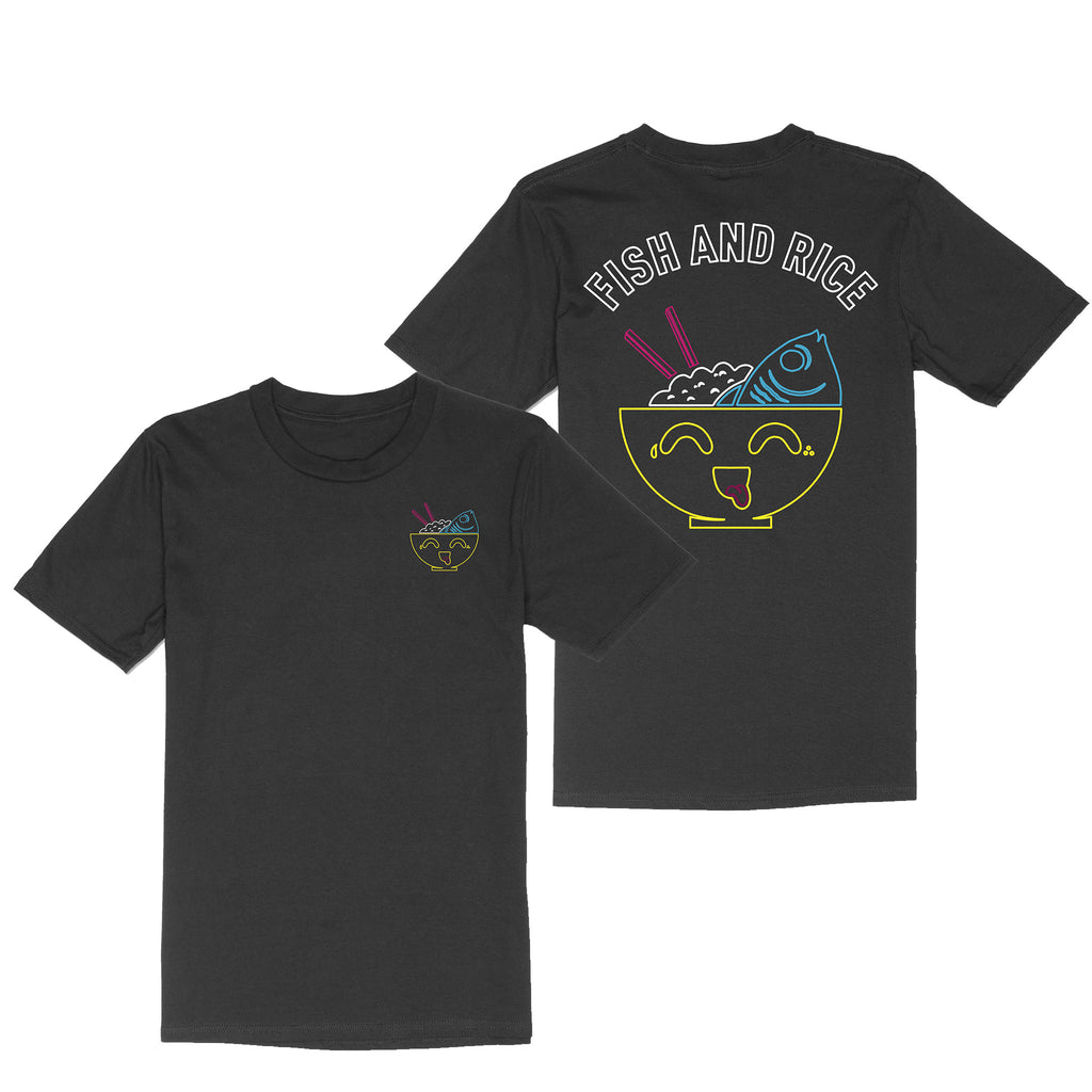 Fish and Rice Neon City tee